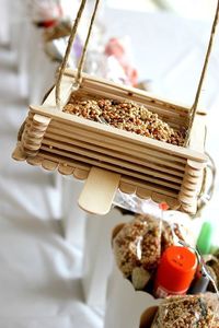 how to make a popsicle stick bird feeder