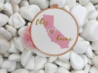 California State filled in States Cross Stitch Patterns Collection in Crossaholic shop on Etsy https://www.etsy.com/listing/552199045/state-sign-modern-cross-stitch-pattern