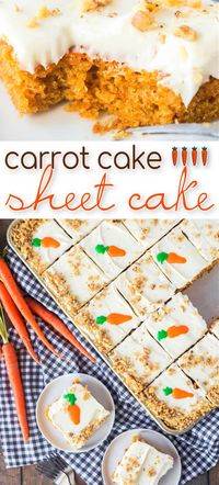 BEST CARROT CAKE SHEET CAKE