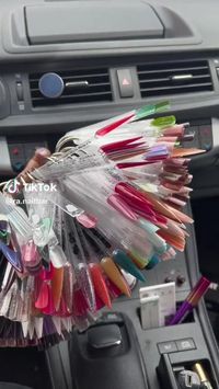 Difficulty: Easy  Find a much simpler and much easier way to organize those colored polishes/acrylics. Making it easier for your clients and yourself to find what you desire more easily! Don't forget to follow the original creator of this idea on her tik tok! https://www.tiktok.com/@ra.nailbar  Supplies  • nails  • polishes  • color labels