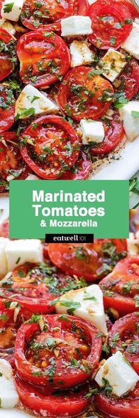 Marinated Tomatoes recipe – #eatwell101 #recipe A perfect hors d’oeuvre full of fresh summer flavors! - #recipe by #eatwell101®