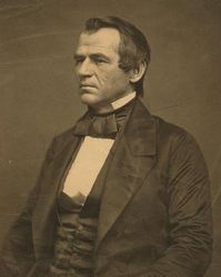 "I have had a son killed, a son-in-law die during the last battle of Nashville, another son has thrown himself away, a second son-in-law is in no better condition, I think I have had sorrow enough without having my bank account examined by a Committee of Congress.” - Andrew Johnson Andrew Johnson, 17th President of The United States, was born on December 29, 1808 in Raleigh, North Carolina. Image: Andrew Johnson c. 1860 via Wikimedia Commons, public domain