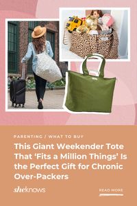 The extra large weekender tote bag has over 4,000 reviews on Amazon, most of which have given it a perfect, five-star rating.