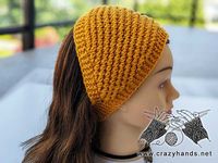 Learn how to knit a wide ear warmer using popcorn stitch that covers a bigger section of your head than a regular headband. Pattern + video.