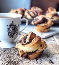 Chocolate and Espresso Babka Muffins | The Lemon Apron