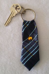 Memory Key Chain made from men's ties