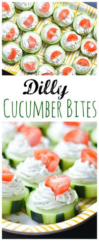 Cucumber Dill Bites Appetizer | Flying on Jess Fuel