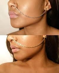 Image result for nose chain earring