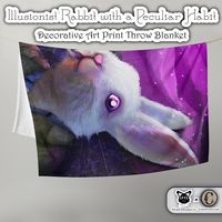 Illusionist Rabbit With a Peculiar Habit Decorative Art - Etsy