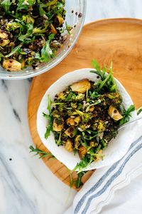 Lemony Roasted Broccoli, Arugula & Lentil Salad