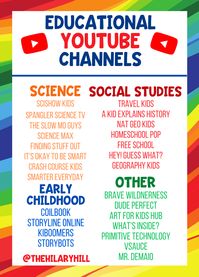 Stuck inside with the kids during this coronavirus? Schools closed and forced to #homeschool during this time? Check out this list of awesome YouTube Channels that are educational and fun! Also great for homeschooling kids, moms, parents, and families who learn through videos and homeschool curriculum for elementary or middle school. #educational #youtube #forkids #science #homeschoolers