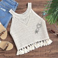 Elevate your summer top with tassels!✨ #tanktop #summervibe #tassels #sheininpo