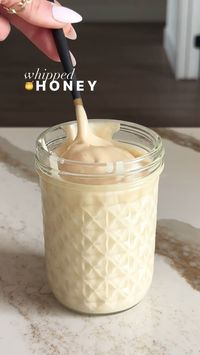 Whipped honey is a magical creamed honey that is a thick spreadable consistency. Whipped Honey only takes 10 minutes to make! Tastes amazing spread on toast, oatmeal, on top of desserts or drizzled on yogurt. Add it to your morning latte for a creamy and sweet taste. Makes a great DIY gift for any occassion.