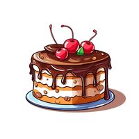 Premium Vector | Birthday cake cartoon illustration isolated on white background