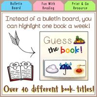 Guess the Book Bulletin Board by Learning with Lexie | TPT