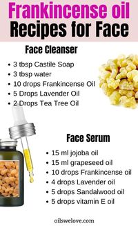 Frankincense essential oil is so great for your skin it is considered a natural botox. It helps to reduce the visibility of wrinkles, skin discoloration and reduce acne and acne scars. #Frankincense #essentialoil #skin #skincare #antiaging #wrinkles