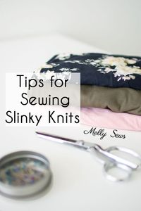 Tips to Sew Rayon Knits - Slinky Knit Sewing - Melly Sews