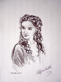 #starwars | #attackoftheclones | #padmeamidala | #sketch | #art | #drawing