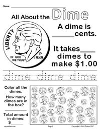 Dime Worksheet