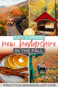 Train rides through fall foliage. Fresh apple cider. Here are the best places to experience New Hampshire fall!