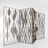 Dimoremilano’s screens exemplify the house’s ineffable blend of design, art and fashion. Like all their products, each piece – one of which is part of the highly coveted Progetto Palmador collection – is designed as a piece of usable art or sculpture in its own right. This screen is available in two sizes and a