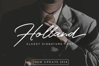 Hi, This font is running in BEST SELLER FONT COLLECTION Until 12/31/2019 Please visit here : Holland Script is modern script that perfect for photography, signature, branding. It is so