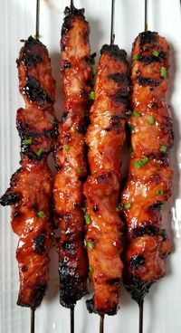 BBQ Pork Skewers with Filipino BBQ Marinade - Amanda Cooks & Styles