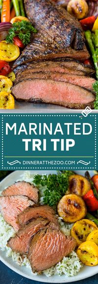 The best tri tip marinade for perfectly tender beef every time! #beef #dinneratthezoo