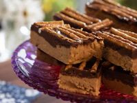 No-Bake Peanut Butter, Chocolate and Pretzel Bars Recipe | Valerie Bertinelli | Food Network