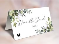 Fully Editable Boho Eucalyptus Wedding Place Cards Template with Meal Choice - Edit with TEMPLETT app - Printable Greenery Watercolor Name Card with Table Numbers - Instant Digital Download  FREE DEMO Copy and paste the link below in a new browser tab to try these templates in our demo area: https://templett.com/design/demo/digital/10149343,10149750,10149584 * You will need a desktop or laptop computer to access Templett.com. Mobile editing is not yet supported. INSTANT DOWNLOAD - Files are avai