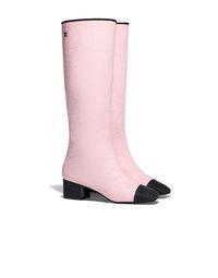 Pink and Black High Boots