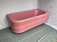 Antique 5 1/2' Cast Iron Rose Du Barry Pink Porcelain Alcove Bathtub 429-21E | eBay