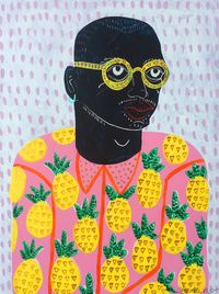 Camilla Perkins, 2016, Brighton Week 3 - gouache Love the stylisation of the image and bright colours. The print made from interesting shapes is appealing and very cool !