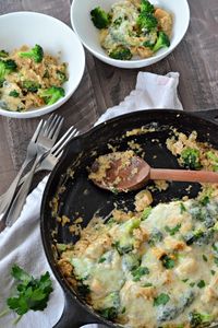 Chicken and Broccoli Quinoa Casserole - Mountain Mama Cooks