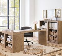 Dillon L-Shape Rotating Desk | Pottery Barn