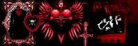 black white red emo goth gothic vampire vamp vampcore header banner| CREDITS ; websforlashes