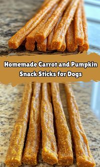 Make healthy carrot and pumpkin snack sticks for dogs with this simple, homemade recipe. Packed with nutrients and flavor, these treats support digestive health and are loved by dogs. Perfect for DIY pet parents—try it today!