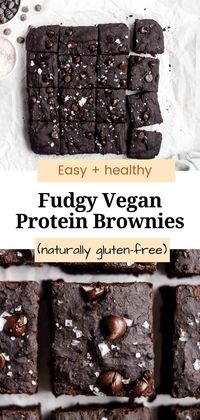 Fudgy, moist, and decadent, these vegan protein brownies will perfectly satisfy your sweet cravings! A one-bowl recipe that is easy to make and ready in an hour. They are freezable too, making them great for meal prep!