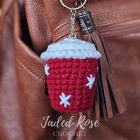 This listing is for a digital download only. No physical item will be sent This pattern is in ENGLISH and is written using standard US crochet terminology.  This mini holiday cup is so cute and perfect for a quick project or holiday gift! They work up so fast you can make a bunch in no time. You can make these for key chains, a car mirror hanger, an ornament or garland... the possibilities are endless! This pattern uses basic stitches and techniques, so it's great for a beginner familiar with th