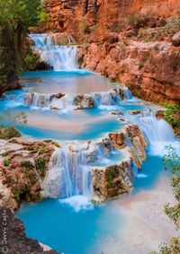 Beaver Falls in Havasu Creek by Jerry Cagle