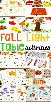 11 Fall Light Table Activities for Preschool, Pre-K, and Kindergarten 18