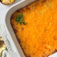 This Gluten Free Corn Casserole is a classic side dish for fall holidays, potlucks, or winter family dinners. It is a simple recipe with only six ingredients and can be made ahead and re-warmed making your dinner prep easy and stress-free.  Make this delicious recipe with this recommended gluten free cornbread mix that Amazon reviewers swear by! Do You Want to Save This Recipe?Enter your email 