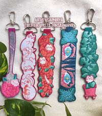 Blooming collection (Original) Embroidered Keychain on Storenvy