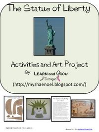 The Statue of Liberty Activities and Art Project Printable Mini Unit.