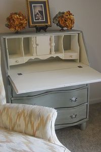 Love this secretary desk that my dear friend Julia refinished! I want it!