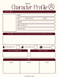 Enhance your character development with our ultimate character profile sheet! Organize your character's traits, backstory, motivations, and more to create compelling and believable characters. Perfect for writers of all genres. #CharacterProfile #CharacterDevelopment #WritingTools #CreativeWriting #WritingTips #AmWriting #WritingCommunity #FictionWriting #NovelWriting #StoryPlanning #WritersLife