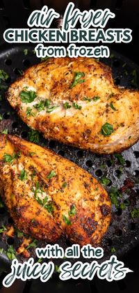 Step up your dinner game by mastering the art of cooking frozen chicken breasts in the air fryer - it's easier than you think!