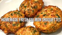 NOT YOUR AVERAGE Salmon Croquettes! Fresh salmon, fresh ingredients!