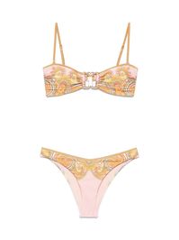 rose pink two adjustable detachable shoulder straps rear clasp fastening classic bottoms Be mindful to try on swimwear over your own garments.