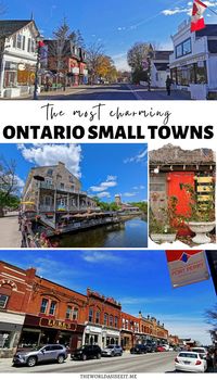 Top 10 Ontario small towns that you'll fall in love with. From Tobermory to Niagara-On-The-Lake, these charming small towns will make you want to book a weekend getaway now! Plus 7 small towns near Toronto! I where to go in Ontario I Ontario travel I places to go in Ontario I Ontario road trips I Ontario destinations I Canada travel I places to visit in Ontario I travel in Ontario I Canada travel I small towns in Ontario I places to visit in Ontairo I Toronto day trips I #Ontario #Canada